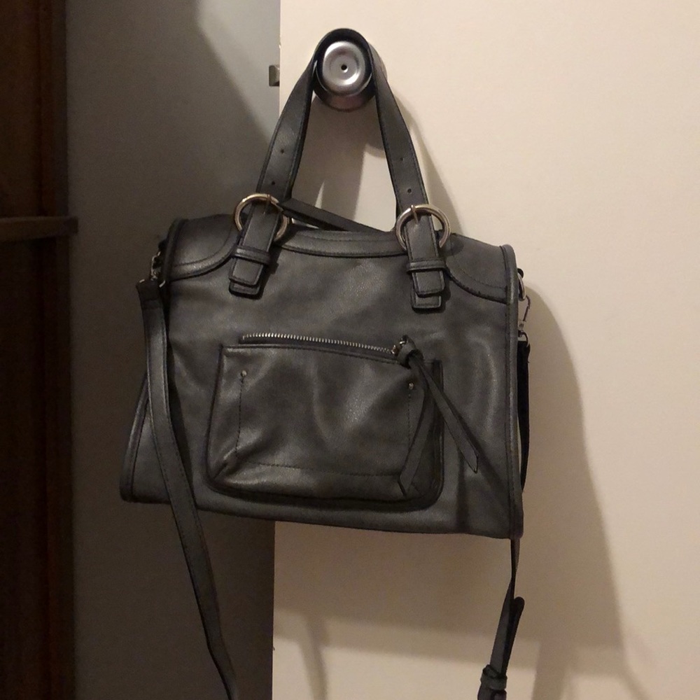 Grey crossbody purse